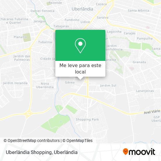 Uberlândia Shopping mapa