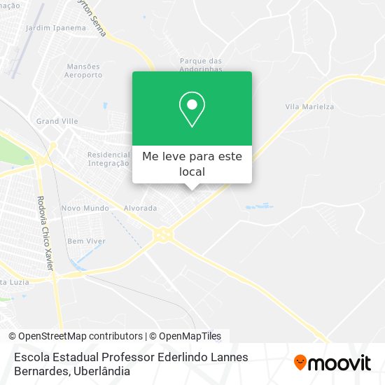 Escola Estadual Professor Ederlindo Lannes Bernardes mapa