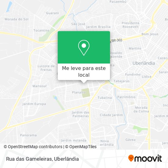 Rua das Gameleiras mapa
