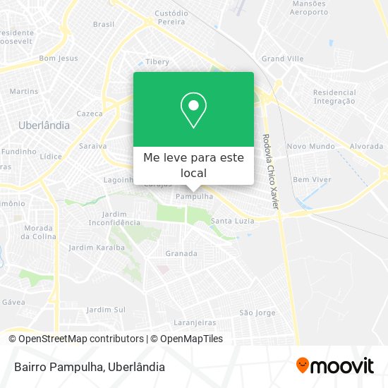 Bairro Pampulha mapa