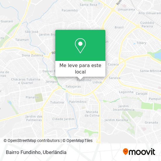 Bairro Fundinho mapa