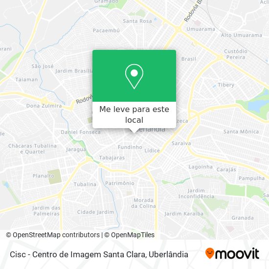 Cisc - Centro de Imagem Santa Clara mapa
