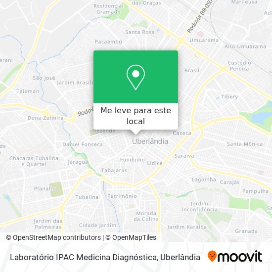 Laboratório IPAC Medicina Diagnóstica mapa