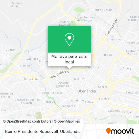 Bairro Presidente Roosevelt mapa