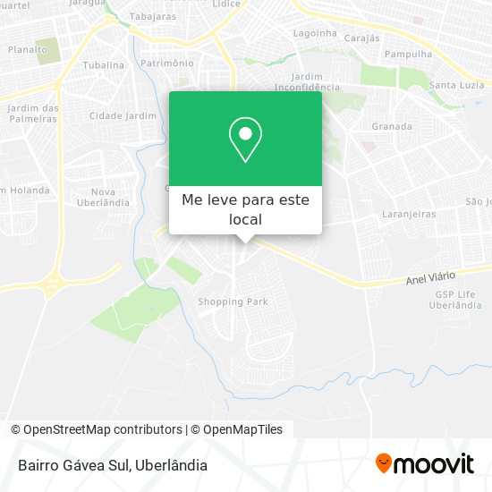 Bairro Gávea Sul mapa