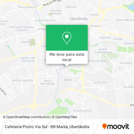 Cafeteria Posto Via Sul - BR Mania mapa