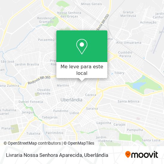 Livraria Nossa Senhora Aparecida mapa