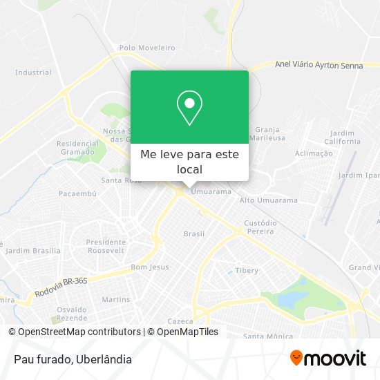 Pau furado mapa