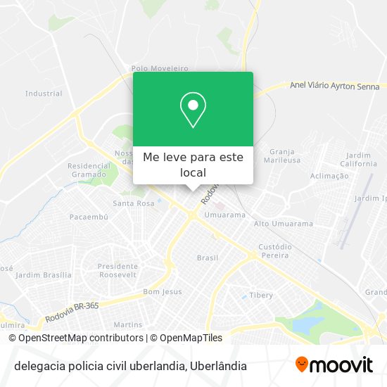 delegacia policia civil uberlandia mapa