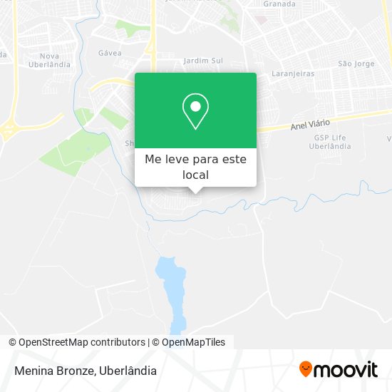 Menina Bronze mapa