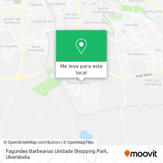 Fagundes Barbearias Unidade Shopping Park mapa