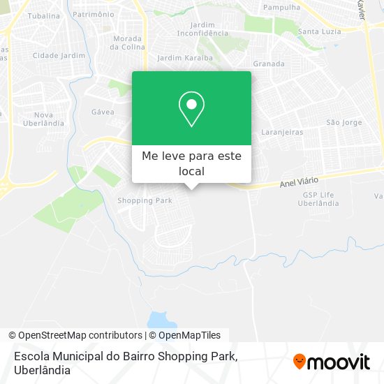 Escola Municipal do Bairro Shopping Park mapa