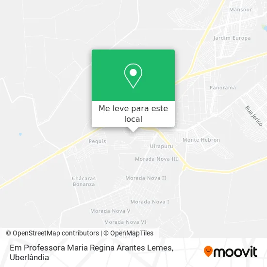 Em Professora Maria Regina Arantes Lemes mapa