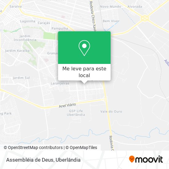 Assembléia de Deus mapa