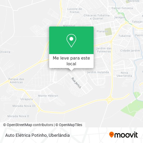 Auto Elétrica Potinho mapa