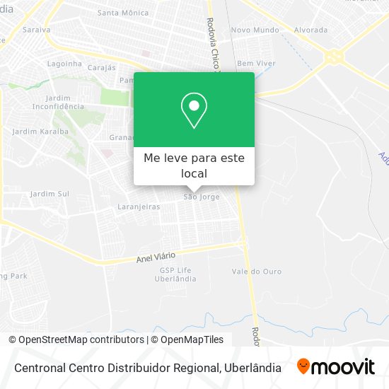Centronal Centro Distribuidor Regional mapa