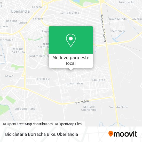 Bicicletaria Borracha Bike mapa