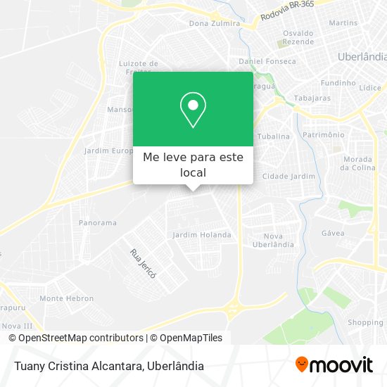 Tuany Cristina Alcantara mapa