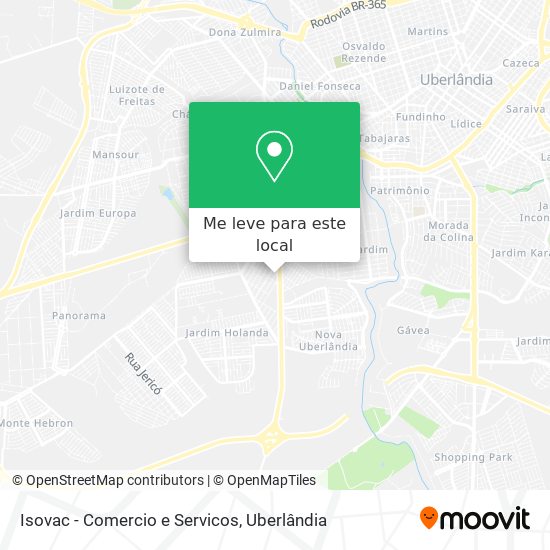 Isovac - Comercio e Servicos mapa