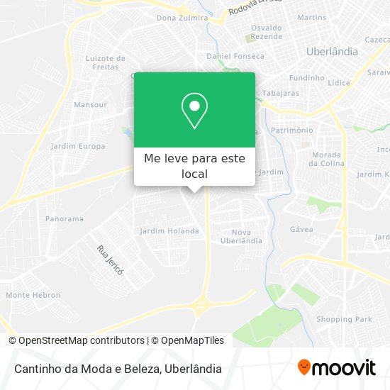 Cantinho da Moda e Beleza mapa