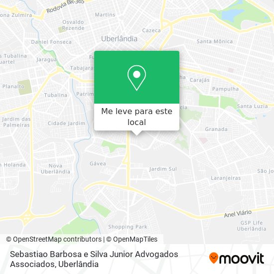 Sebastiao Barbosa e Silva Junior Advogados Associados mapa