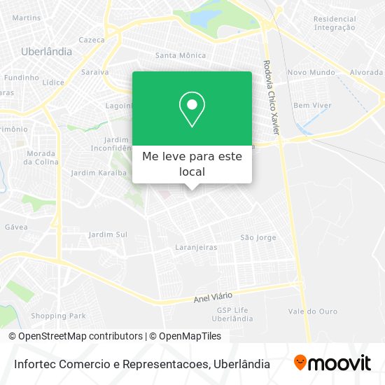 Infortec Comercio e Representacoes mapa