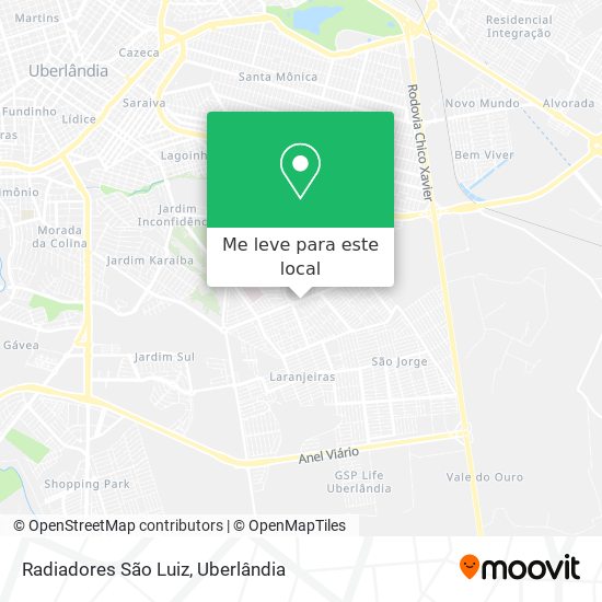 Radiadores São Luiz mapa