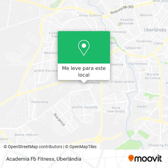 Academia Fb Fitness mapa