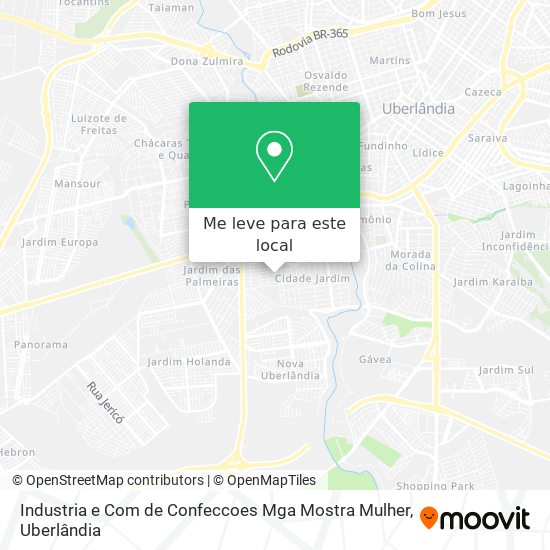 Industria e Com de Confeccoes Mga Mostra Mulher mapa