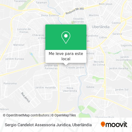 Sergio Candelot Assessoria Juridica mapa