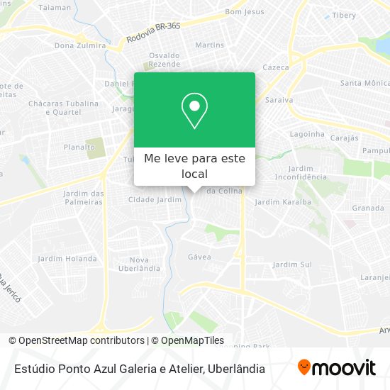 Estúdio Ponto Azul Galeria e Atelier mapa