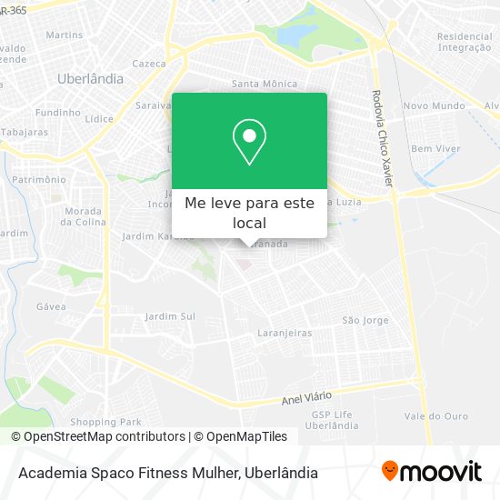 Academia Spaco Fitness Mulher mapa