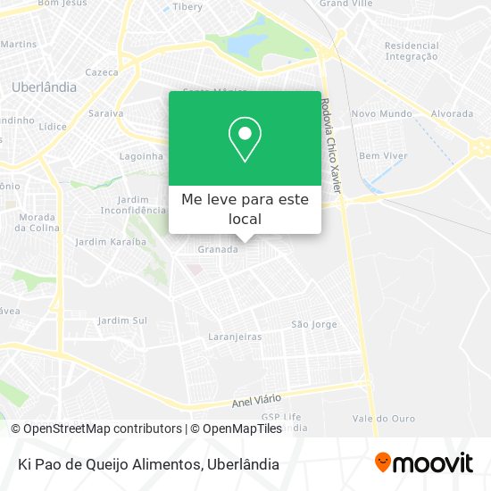Ki Pao de Queijo Alimentos mapa