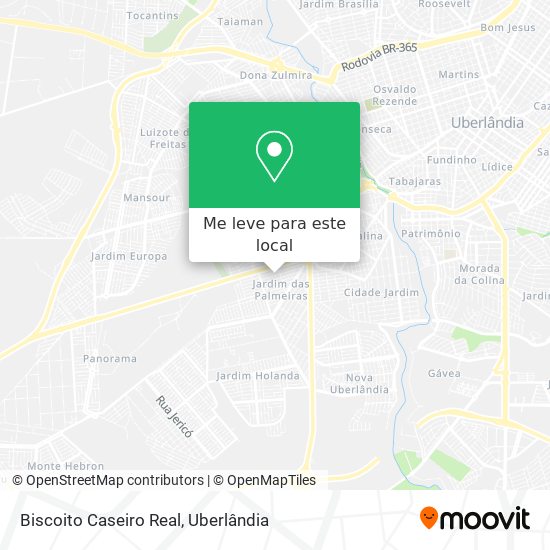 Biscoito Caseiro Real mapa