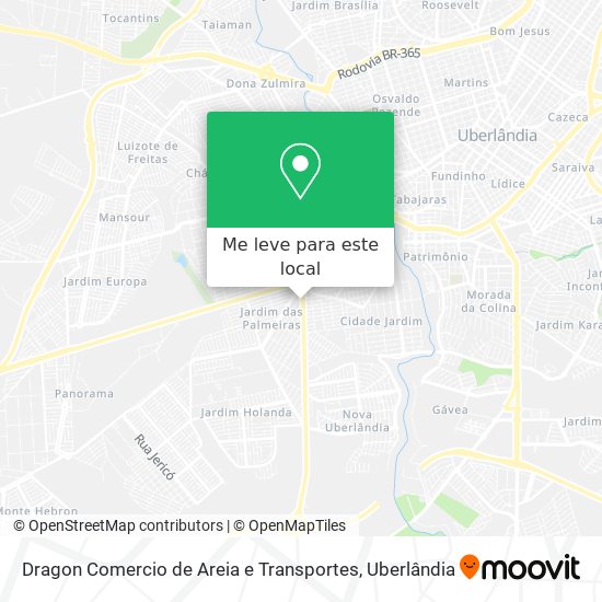 Dragon Comercio de Areia e Transportes mapa