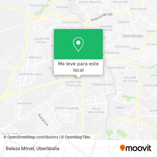 Beleza Móvel mapa