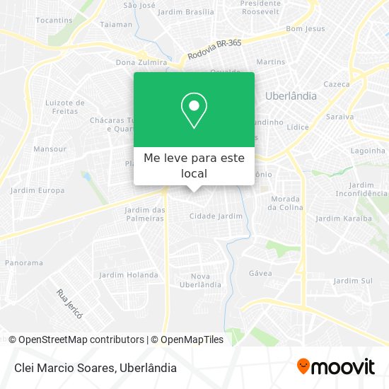 Clei Marcio Soares mapa