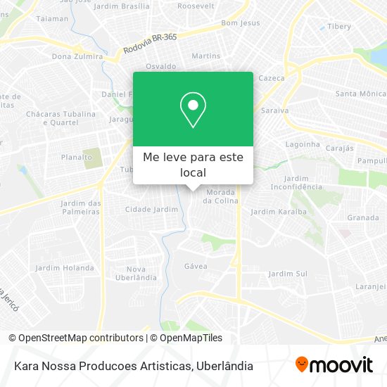Kara Nossa Producoes Artisticas mapa