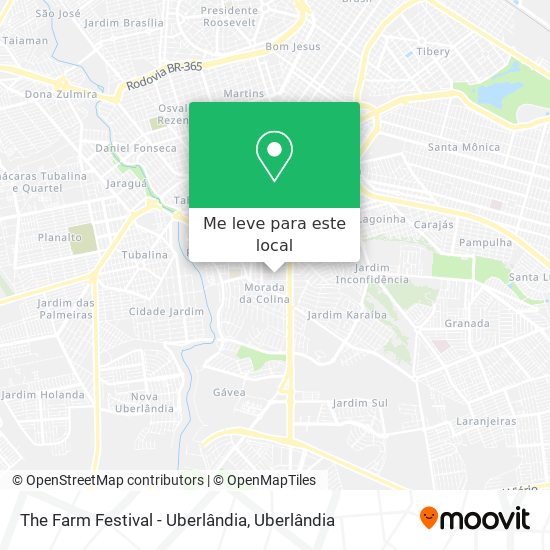 The Farm Festival - Uberlândia mapa