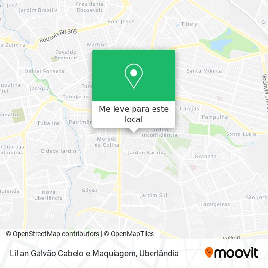 Lilian Galvão Cabelo e Maquiagem mapa