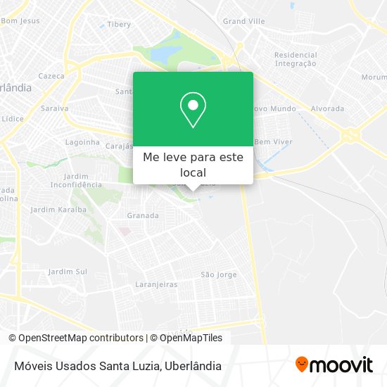 Móveis Usados Santa Luzia mapa