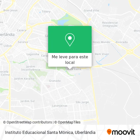 Instituto Educacional Santa Mônica mapa