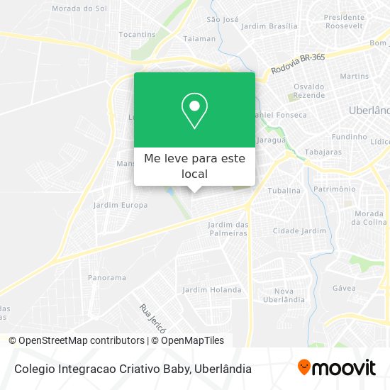 Colegio Integracao Criativo Baby mapa