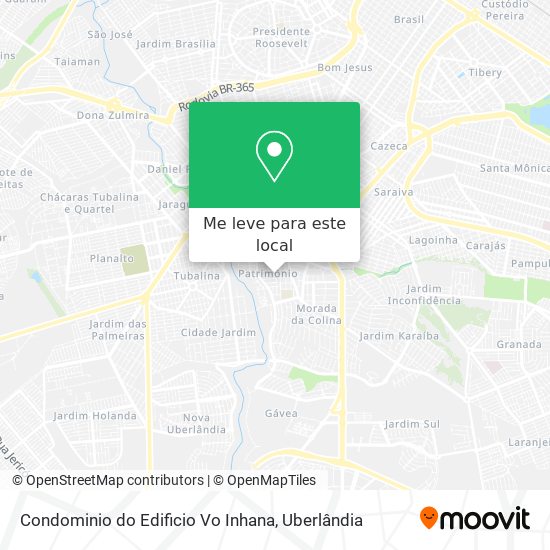 Condominio do Edificio Vo Inhana mapa