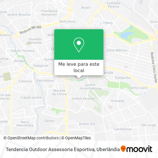 Tendencia Outdoor Assessoria Esportiva mapa