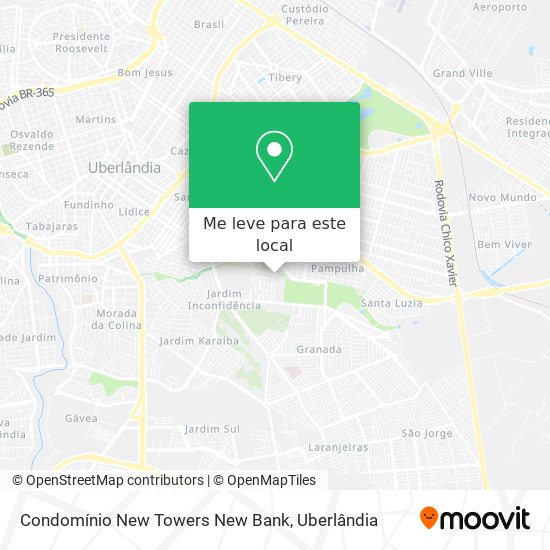 Condomínio New Towers New Bank mapa