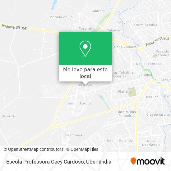 Escola Professora Cecy Cardoso mapa