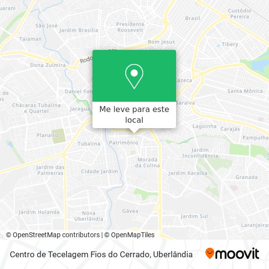 Centro de Tecelagem Fios do Cerrado mapa