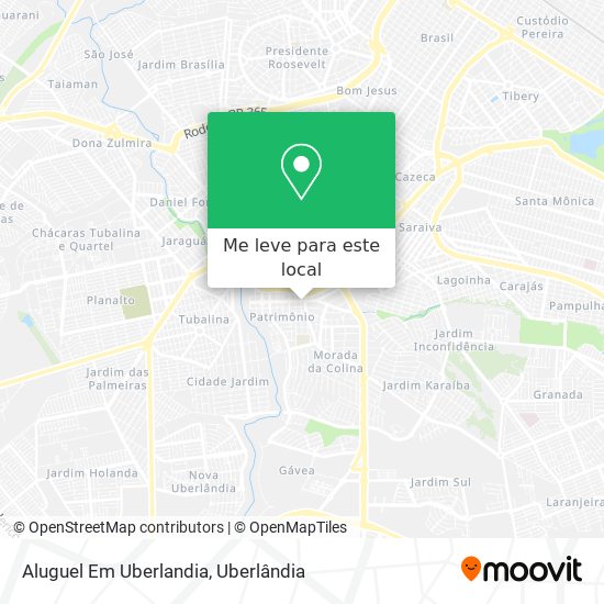 Aluguel Em Uberlandia mapa