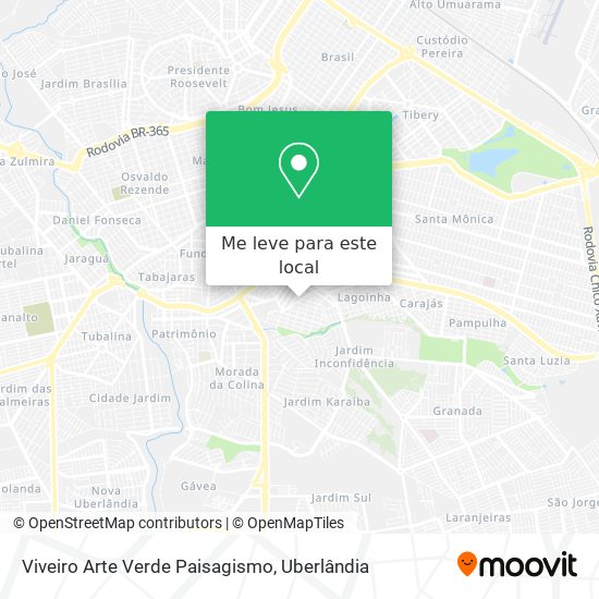 Viveiro Arte Verde Paisagismo mapa